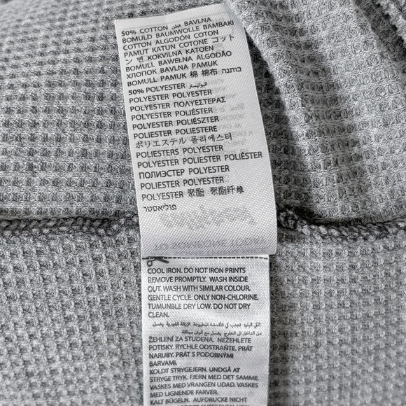 Edikted Me Time Oversized Waffle Top Gray NWOT - Picture 10 of 11